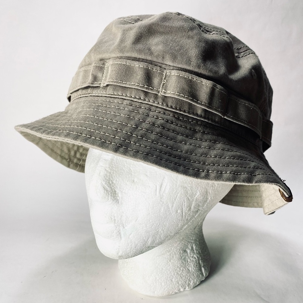 Timberland Cotton Khaki Bucket Style Loops Fishing Style Hat S/M - Unisex